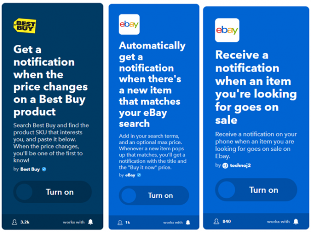 ifttt cumpărături web