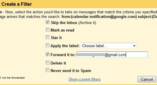 notificare prin e-mail Google Calendar