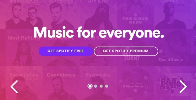 Aplicația mobilă Spotify