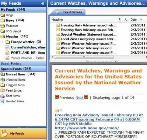 Cele mai bune 7 feeduri pentru actualizări meteo RSS nweather8