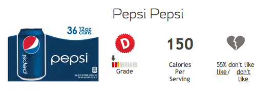 Pepsi Fooducate