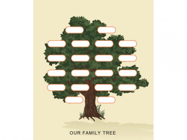 Arborele genealogic șablon Tree-TemplateLab