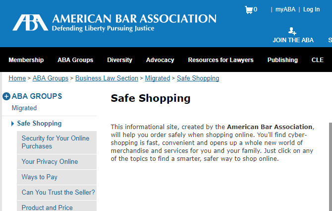 Ghidul de cumpărături online MakeUseOf, asociații de baruri americane, cumpărături sigure 670x425
