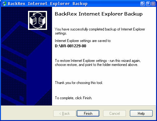 Faceți backup și restaurați setările browserului Internet Explorer iebackup7