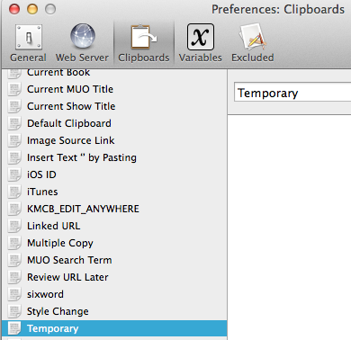 Numit clipboard temporar