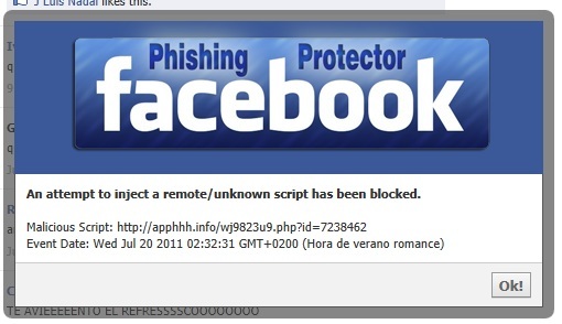 Facebook escrocherie și hacking
