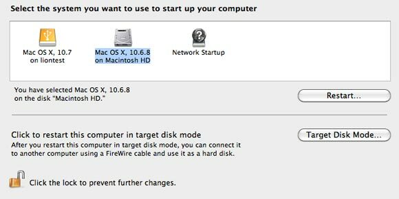 instalați osx pe hard disk extern