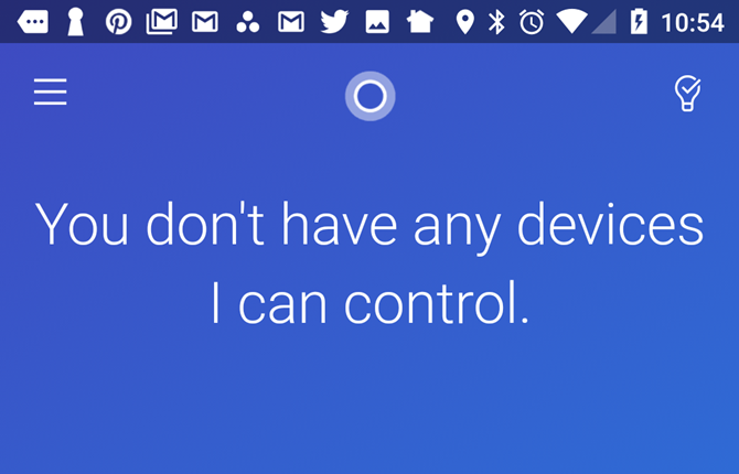 Cortana Mobile Fără dispozitive