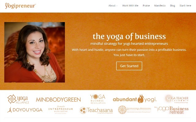 Site-ul Yogipreneur