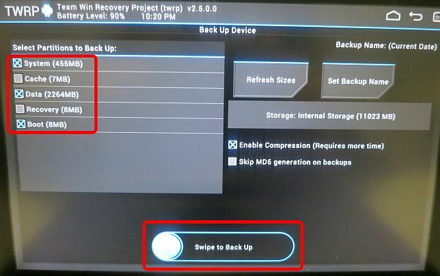 Backup TWRP2