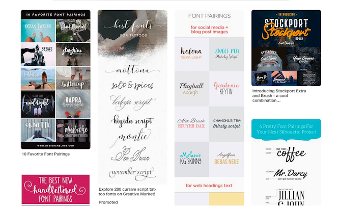 strategii și instrumente pentru combinații de fonturi perfecte pinterest