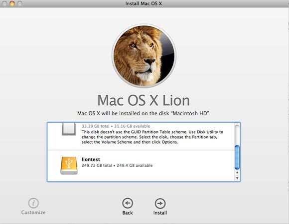 instalare internă osx