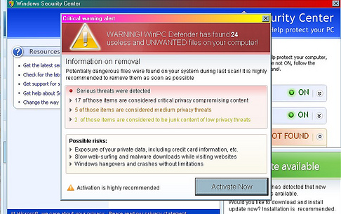 scareware-WinPC-apărător