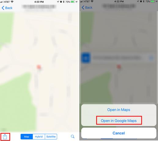 Cum să deschideți întotdeauna indicațiile în Google Maps pe iOS WhatsApp