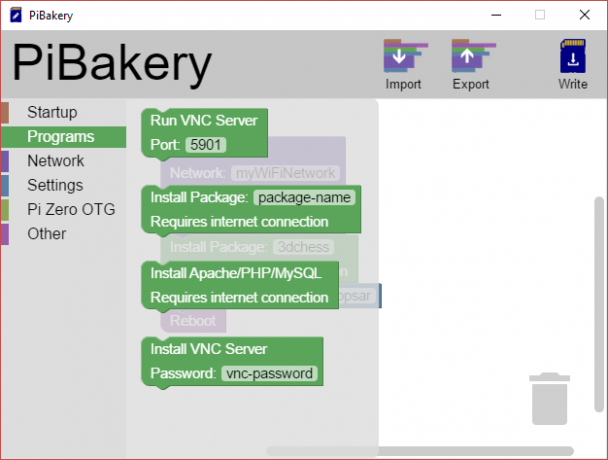 Programele MakeUseOf Linux PiBakery