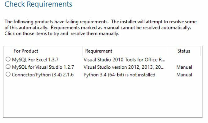 cum se instalează fereastra de baze de date mysql