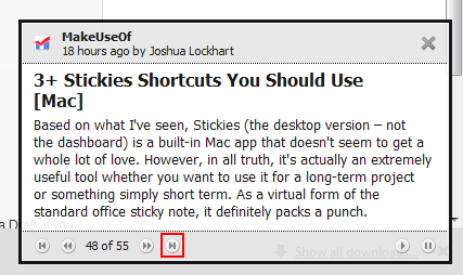 Obțineți notificări de actualizare RSS pentru desktop cu Feed Notifier [Windows] feednotifierexample3