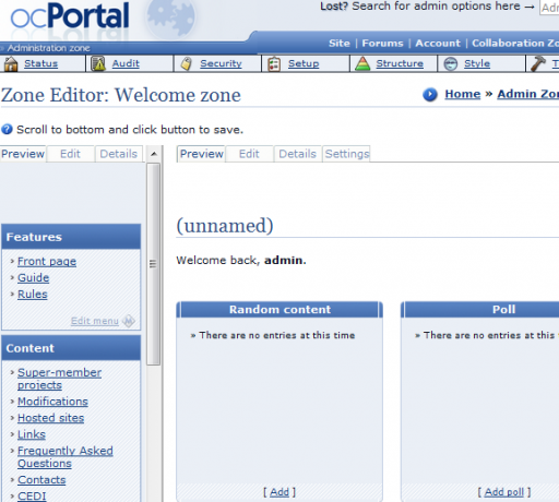 Configurați-vă rapid propria intranetă de acasă cu portalul ocPortal11