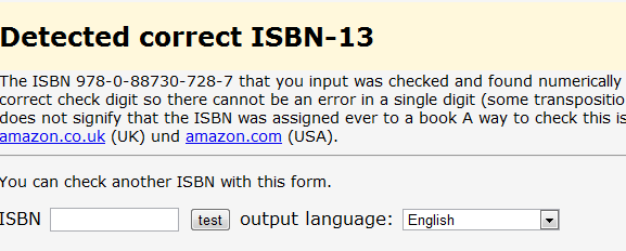 verifica numarul isbn