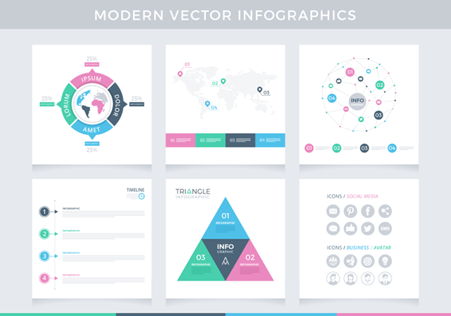 Exemplu modern de infografie vectorială