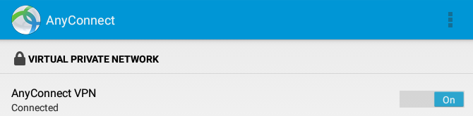 Cum să vă conectați la VPN-ul dvs. de lucru cu tableta dvs. Android Stare AnyConnect pe 670x165