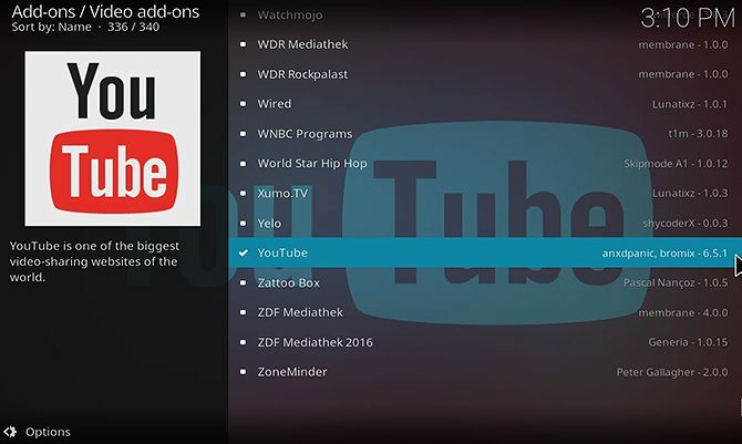 Cum se instalează și se folosește complementul YouTube Kodi - instalați din depozit