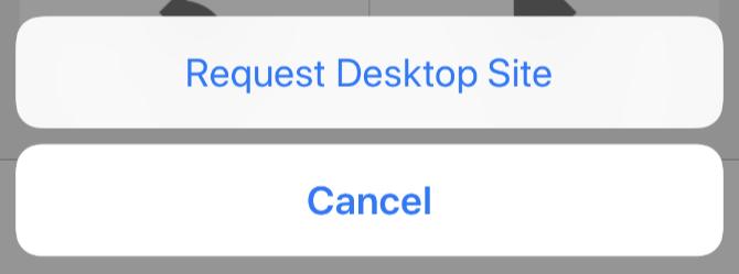 Solicitați site-ul desktop în Safari
