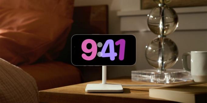 Float Clock Face în modul Standby pe iOS 17