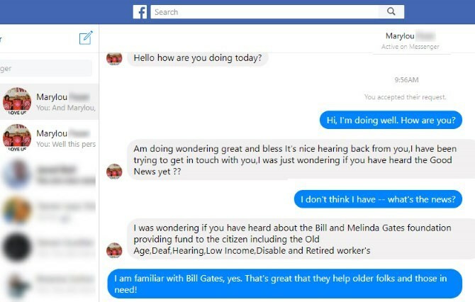 spot online false - Mesaj fals Facebook