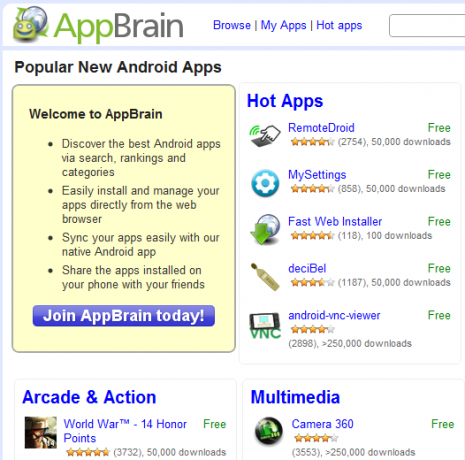Top 5 site-uri pentru a vă ajuta să găsiți aplicații pentru telefonul dvs. Android 9 droidapps appbrain