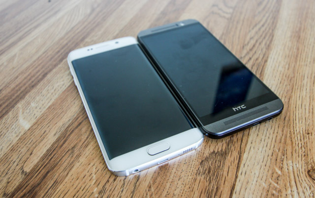 galaxy s6 edge - side by side htc