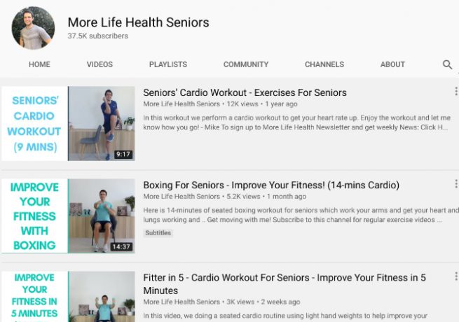 Mai mult Life Health Seniors îi învață pe vârstnici cum să rămână în formă și sănătoși acasă, cu exerciții cardio în picioare și stând în picioare 