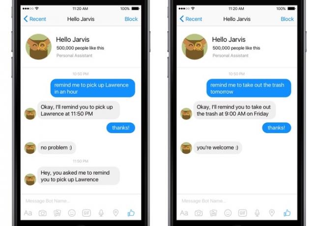 jarvis bot pentru facebook