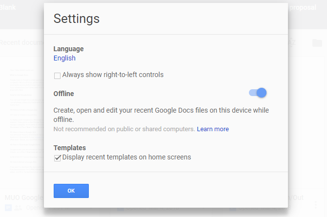 Modul offline în Google Docs