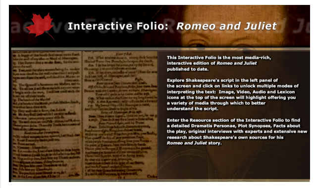 Folii Shakespeare Interactive