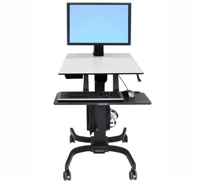 Ergotron WorkFit-S Dual cu Worksurface+ Review și Giveaway workfit c