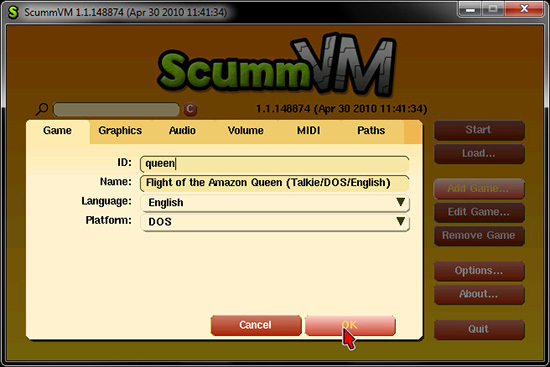 SCUMMVM - Un emulator de jocuri de aventură punct-și-clic 31