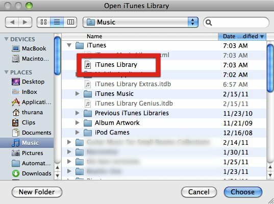 mutați itunes unitatea externă a bibliotecii