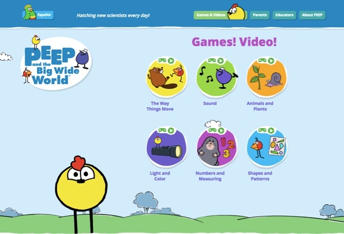 Joc educativ pentru copii - Peep And The Big Wide World