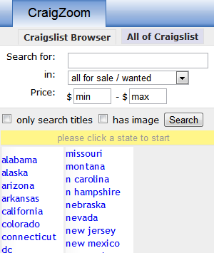 motoarele de căutare craigslist