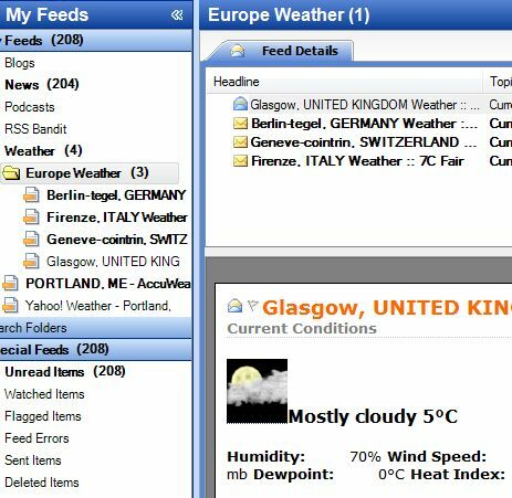 Cele mai bune 7 feeduri pentru actualizări meteo RSS rssweather7