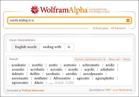 10 utilizări misto de Wolfram Alpha dacă citiți și scrieți în limba engleză Wolfram Alpha02