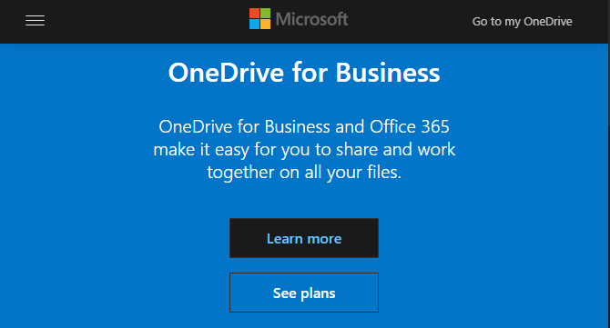 OneDrive pentru Business Home