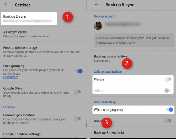 7 Servicii Google gratuite care vă costă viața bateriei și confidențialitatea dezactivează sincronizarea automată google photos2