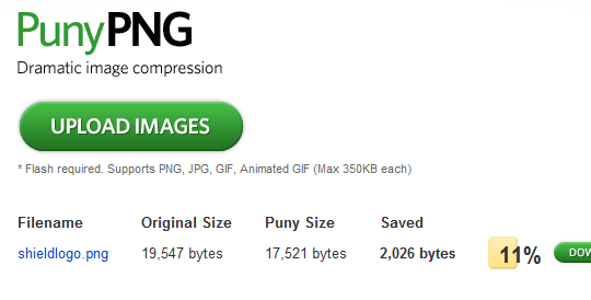 5 aplicații pentru a optimiza imaginile pentru utilizare pe Web punypng