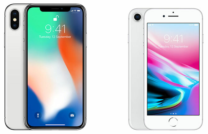 iPhone X și iPhone 8