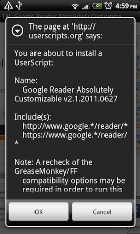 Android greasemonkey