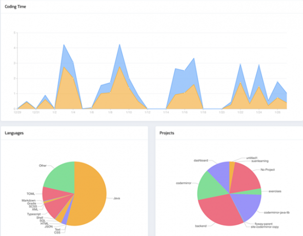 Tracker de timp pentru codificatori și programatori.