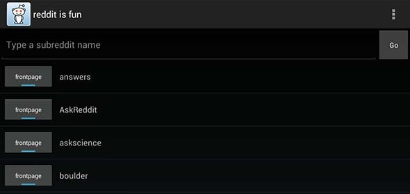 reddit Android client