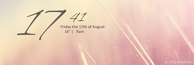 Cele mai bune piei Rainmeter pentru un desktop minimalist - Exmouth Black